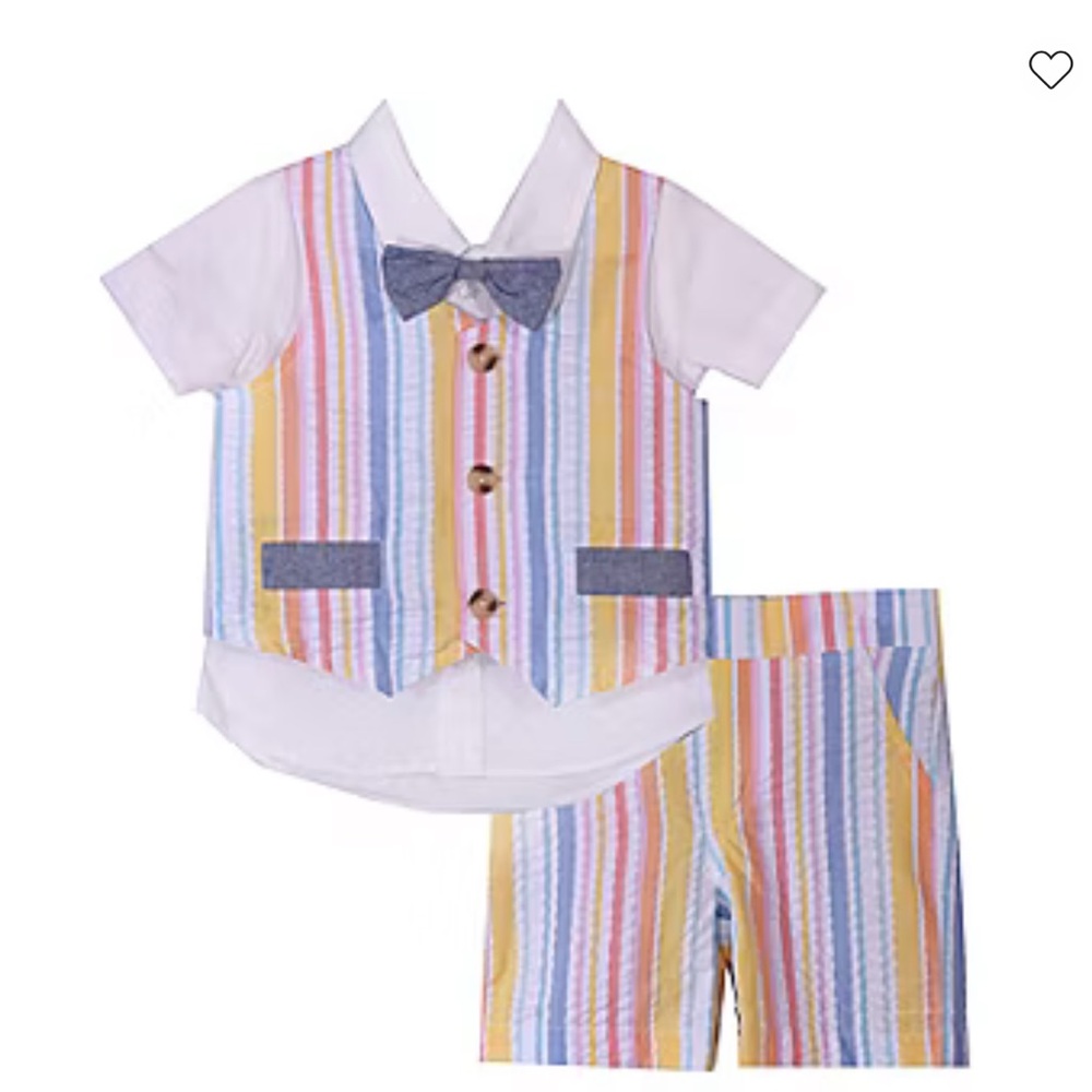 Bonnie Jean Baby Boys 3-pc. Short Set